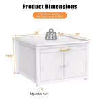 Black / White Heavy-Duty Metal Washer & Dryer Pedestal Stand ?C Single Unit, Anti-Vibration