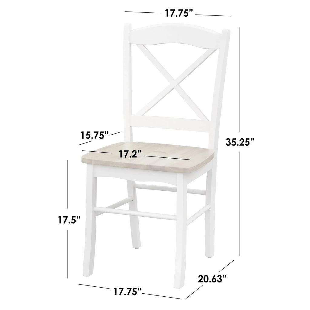Sedie da pranzo per cottage di campagna Simple Living (set da 2)