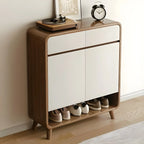 Modern Wood Hallway Medium Shoe Storage Cabinet