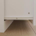 Famapy Wardrobe Clothes Organiser Multi Storage with Mirror and Hanging Rods