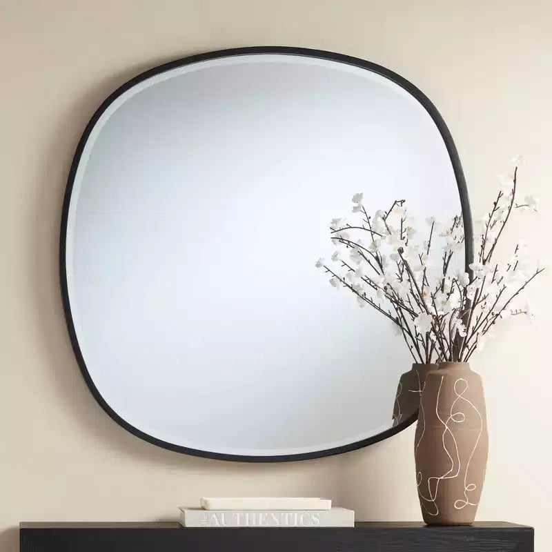 Uttermost Webster 34 Black Frame Wall Mirror