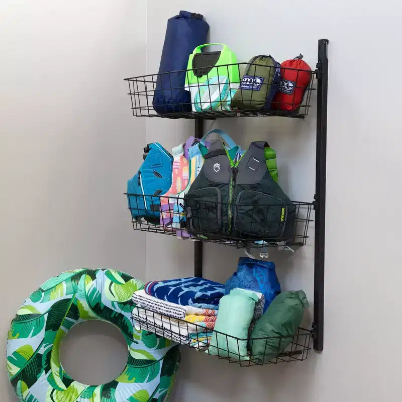 Teal Triangle G-Basket | Adjustable Wall Storage System | Holds 120 lbs
