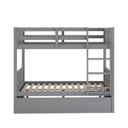 Whisen Full Over Full Wooden Bunk Bed with Twin Size Trundle