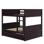 Whisen Full Over Full Wooden Bunk Bed with Twin Size Trundle