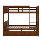 Whisen Full Over Full Wooden Bunk Bed with Twin Size Trundle