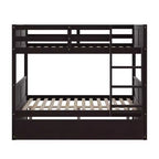 Whisen Full Over Full Wooden Bunk Bed with Twin Size Trundle