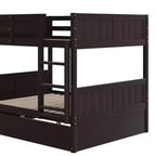 Whisen Full Over Full Wooden Bunk Bed with Twin Size Trundle
