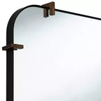 Uttermost Radius 24 x 38 Black Rounded Edge Wall Mirror