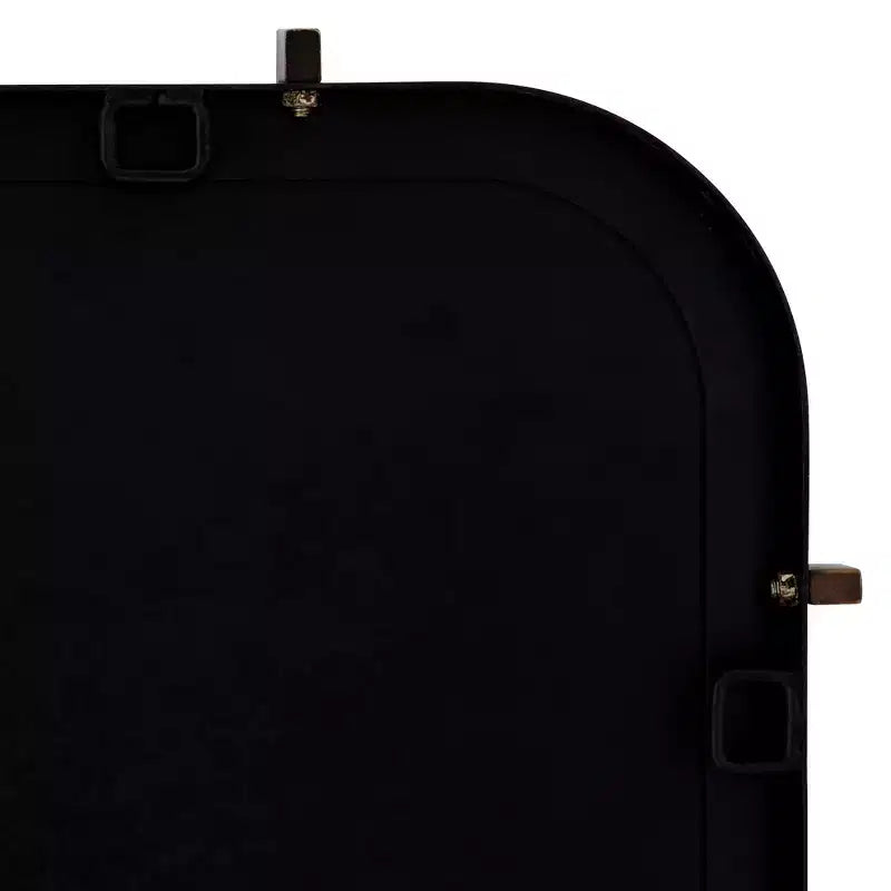 Uttermost Radius 24 x 38 Black Rounded Edge Wall Mirror