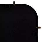 Uttermost Radius 24 x 38 Black Rounded Edge Wall Mirror