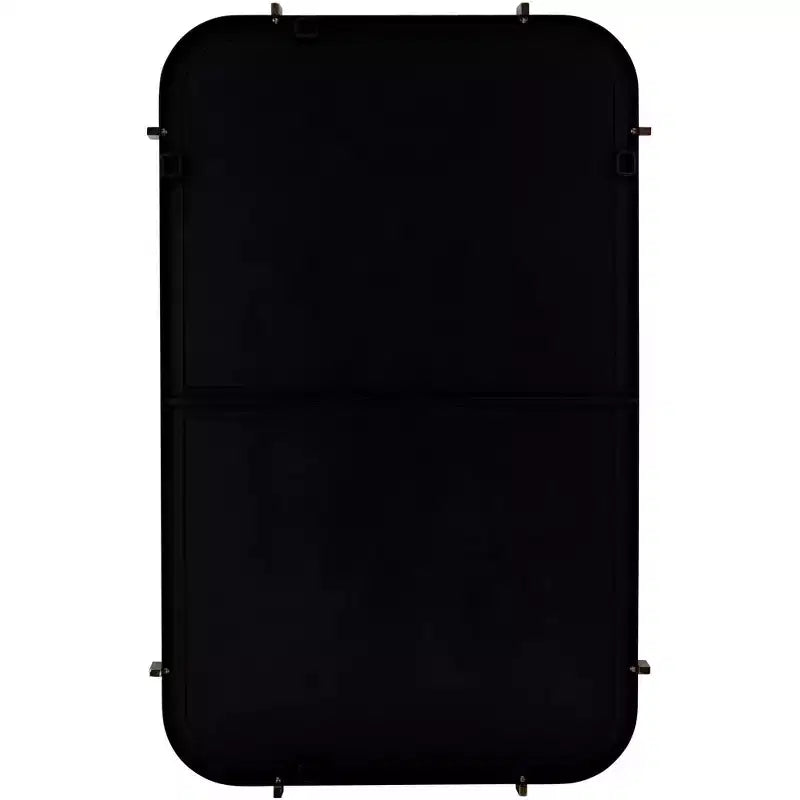 Uttermost Radius 24 x 38 Black Rounded Edge Wall Mirror