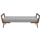 Christopher Knight Home Ford Mid-Century Modern Tufted 51.20 W Fabric Upholstered Solid Wood Bench