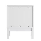 Emma and Oliver Kids Double-Drawer Night Stand with Solid Wood Frame, Side Table for Kids Bedroom