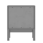 Emma and Oliver Kids Double-Drawer Night Stand with Solid Wood Frame, Side Table for Kids Bedroom