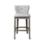 Maven Lane Hugo Fabric Wingback Bar Height Stool