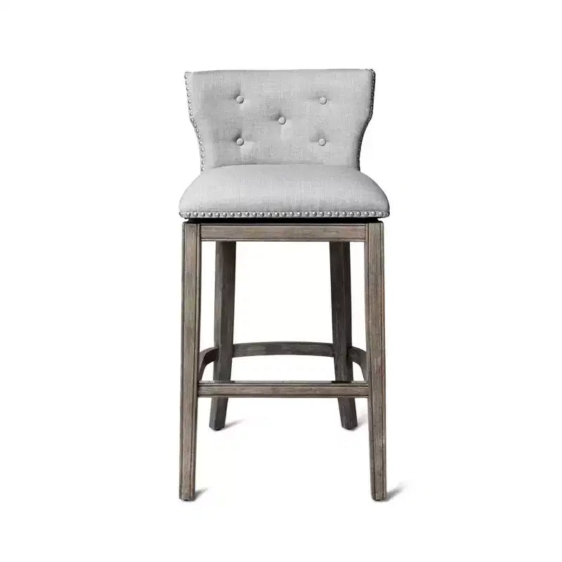 Maven Lane Hugo Fabric Wingback Bar Height Stool