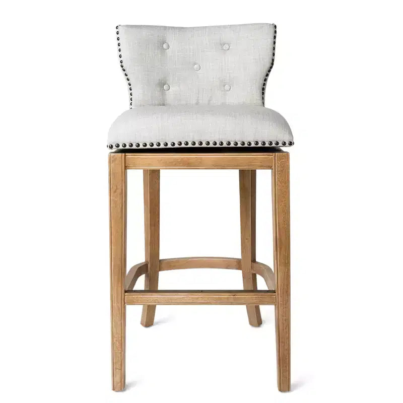 Maven Lane Hugo Fabric Wingback Bar Height Stool