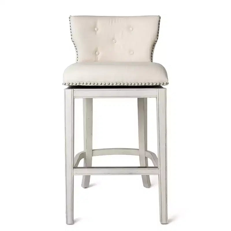 Maven Lane Hugo Fabric Wingback Bar Height Stool