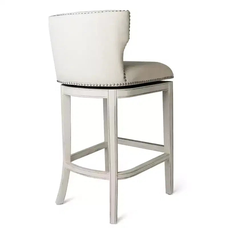 Maven Lane Hugo Fabric Wingback Bar Height Stool