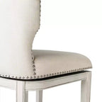 Maven Lane Hugo Fabric Wingback Bar Height Stool
