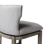 Maven Lane Hugo Fabric Wingback Bar Height Stool
