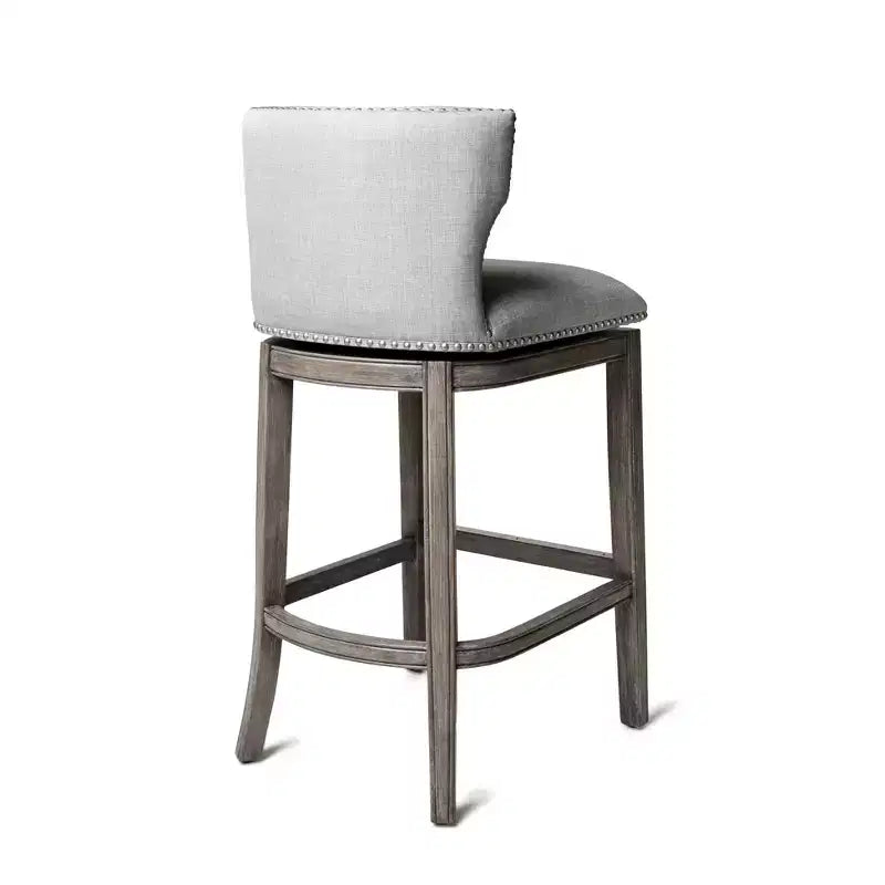Maven Lane Hugo Fabric Wingback Bar Height Stool