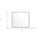 HomeRoots 35 White Framed Dresser Mirror