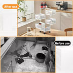 GustoWave 5 Tier Rotating Kitchen Storage Rack Cart