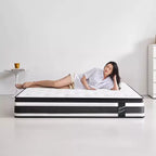 12 Inch King Size Breathable Cover Certipur-US Memory Foam Individual Pocket Spring Hybrid Mattress