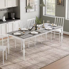 Rectangular Dining Table for 6, 78.8 Inch Rustic Farmhouse Kitchen Table,Long Wooden Dining Room Table, Dinette and Dinner Desk for Party,Big Family