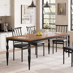 Rectangular Dining Table for 6, 78.8 Inch Rustic Farmhouse Kitchen Table,Long Wooden Dining Room Table, Dinette and Dinner Desk for Party,Big Family