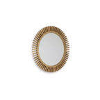 Signature Design by Ashley Tedwell Wall Accent Mirror with Brown Suburst Frame