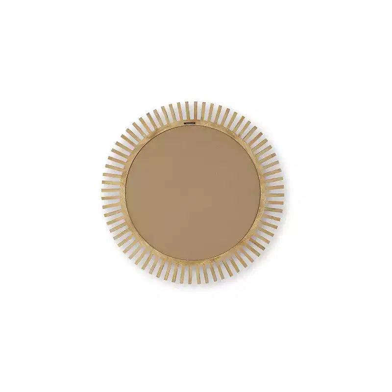 Signature Design by Ashley Tedwell Wall Accent Mirror with Brown Suburst Frame