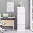 COZONY 4 Drawer File Cabinet w/ Lock, Vertical Filing Cabinets for Home Office, Metal Steel Storage Cabinet for Legal Size File, Assembly Required