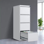 COZONY 4 Drawer File Cabinet w/ Lock, Vertical Filing Cabinets for Home Office, Metal Steel Storage Cabinet for Legal Size File, Assembly Required