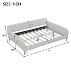 Luxystar Modern Full Size Linen Upholstered Daybed
