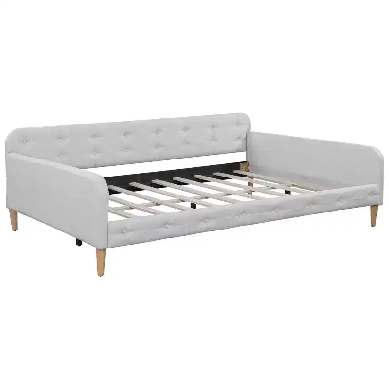 Luxystar Modern Full Size Linen Upholstered Daybed
