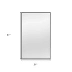 HomeRoots 51 Black Metal Framed Full Length Mirror