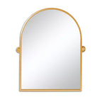 HomeRoots 36 Gold Metal Arch Tilting Framed Accent Mirror