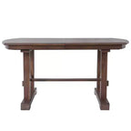 GDF Studio Vaughn 60-78 Extendable Dining Table with Removable Leaf, Large Expanding Table for 4-8