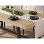 Industrial Dining Table for 4-6 People, 63 Long Wooden Kitchen Table with Sturdy Metal Frame & Rustic Brown Finish - Seats 4 Rectangular Counter