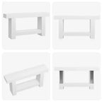 Entryway Console Table, Farmhouse 2-Tier Entryway Table, Long Sofa Accent Table Behind Couch Table with Open Storage for Entrance, Living Room, 63