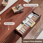 9 Drawers Dresser for Bedroom, 60.6 Wide Dressers with Curved Profile Design, Fluted Wood Drawers, Modern Chest of Dressersfor Living Room