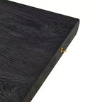 Extensible Dining Table with MDF Top and Metal Legs, for Dining Room, Office, or Coffee Table