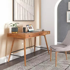 Foerster Wood 3-Drawer Writing Desk - iNSPIRE Q