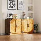 Garvee 31.5 Sideboard Buffet Cabinet with Storage, Kitchen Buffet Storage Cabinet Coffee Bar with Doors&Adjustable Shelf, for Living&Dining Room