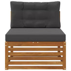 vidaXL Outdoor Middle sofa Solid Acacia Wood Natural