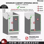 Rev-A-Shelf Customizable Drop-In Kitchen Drawer Organizer Kit for Large Utensils, Knick Knacks, & Cutlery Organization w/Adjusdable Clips, LD-4CT21-1