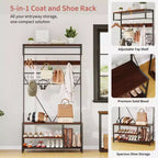Versatile Freestanding Clothes Rack - Home Wardrobe Organizer for Efficient Storage - Durable Standalone Garment Rack