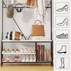 Versatile Freestanding Clothes Rack - Home Wardrobe Organizer for Efficient Storage - Durable Standalone Garment Rack